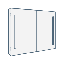 iconography image of a bathroom mirror cabinet