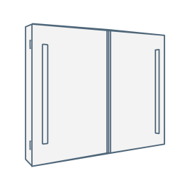 iconography image of a bathroom mirror cabinet