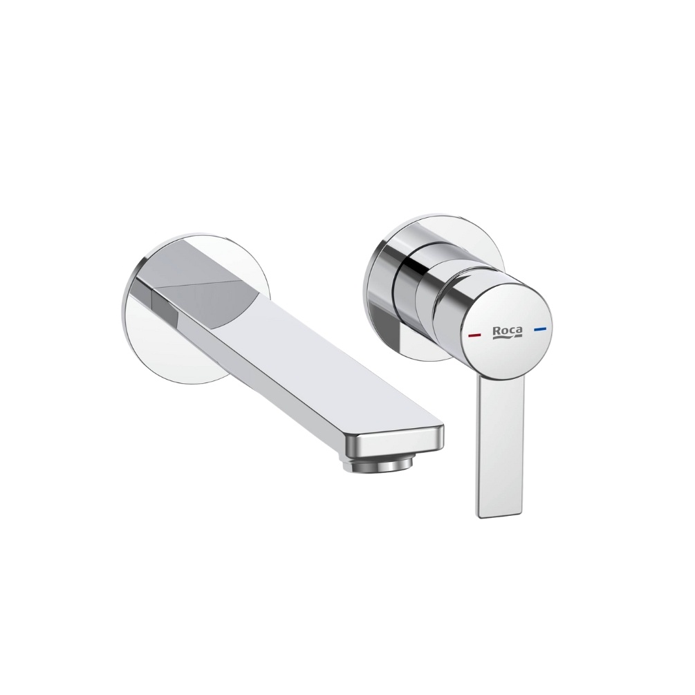 Cut out image of the Roca Targa Chrome Wall Mounted Basin Mixer Tap
