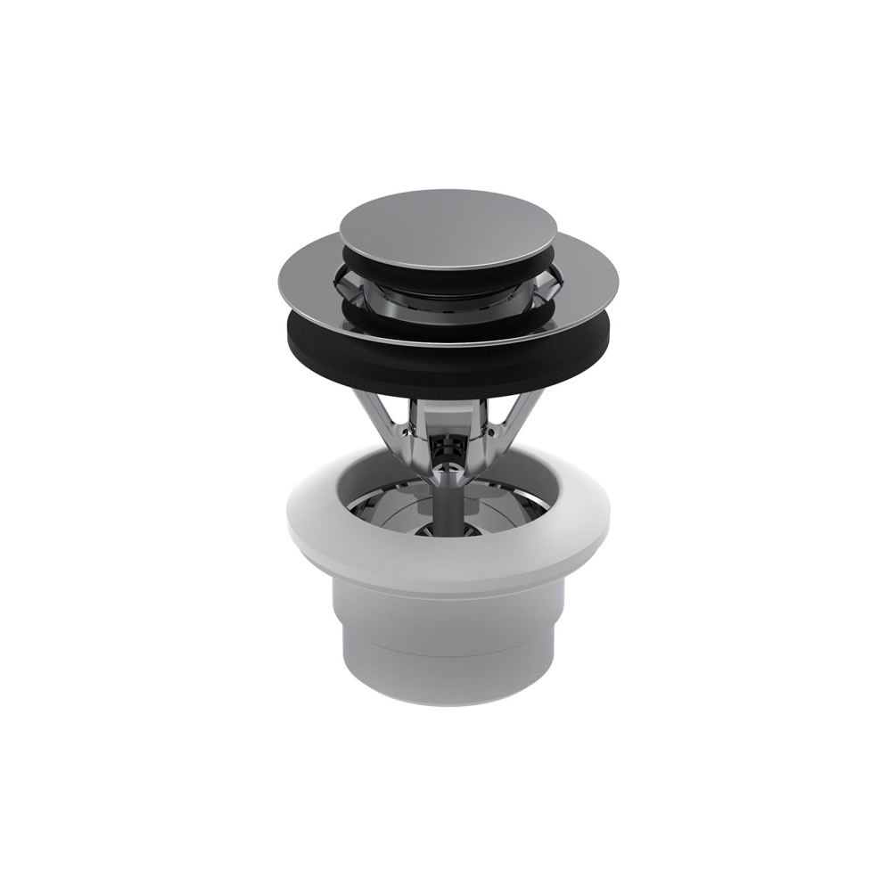 Cutout image of Laufen Pro X Chrome Free-Flow / Click-Clack Basin Waste