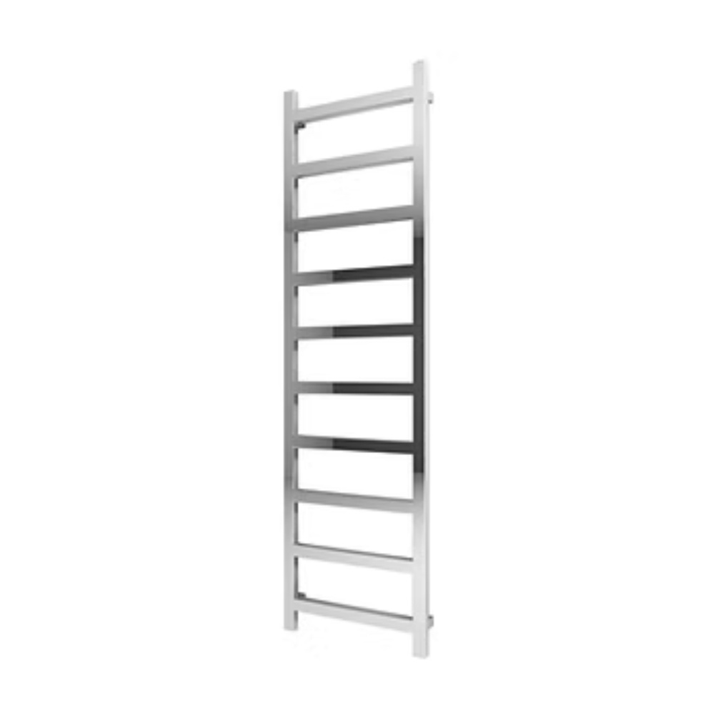Product cut out image of the Radox Eros 1750mm x 500mm Chrome Heated Towel Rail