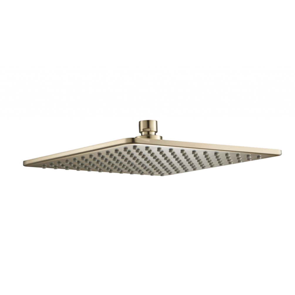 Photo of JTP Hix Brushed Brass 250mm Square Shower Head Cutout