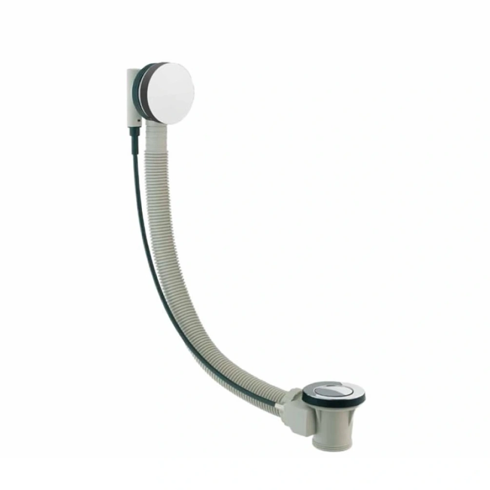 Cut out image of the Victoria + Albert Kit 61 Brushed Nickel Pop Up Bath Waste & Overflow