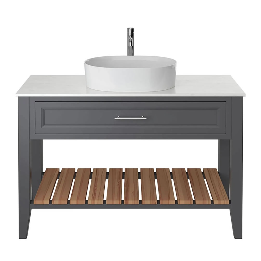 Heritage Broughton Graphite 1200mm Washstand & Worktop