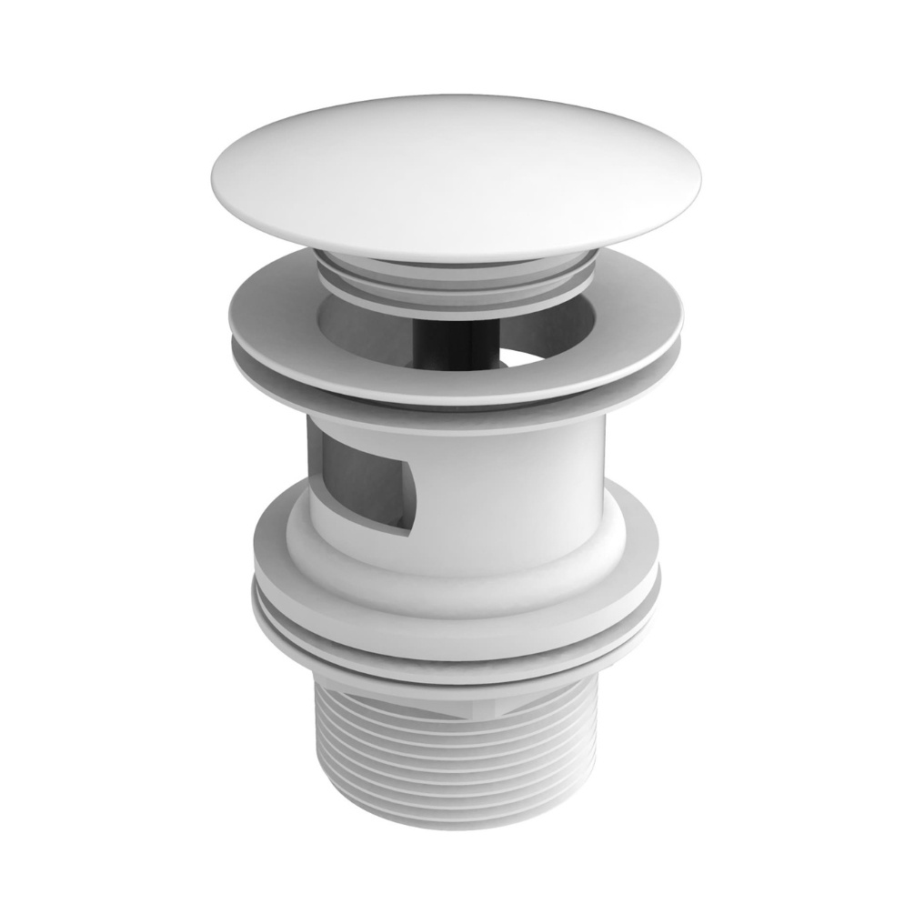Cut out image of the Roca Matt White Universal Slotted Click Clack Basin Waste