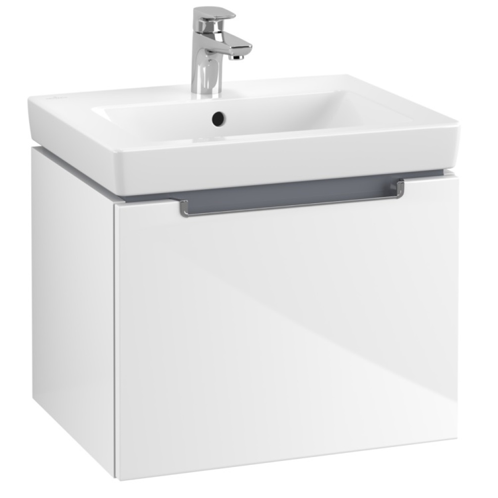 Product cut out image of Villeroy and Boch Subway 2.0 537mm glossy white vanity unit and basin