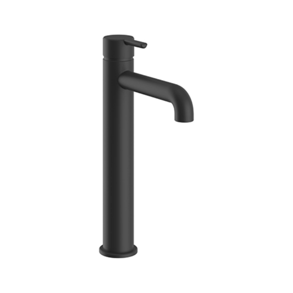 Heritage Dartmouth Matt Black Tall Basin Mixer