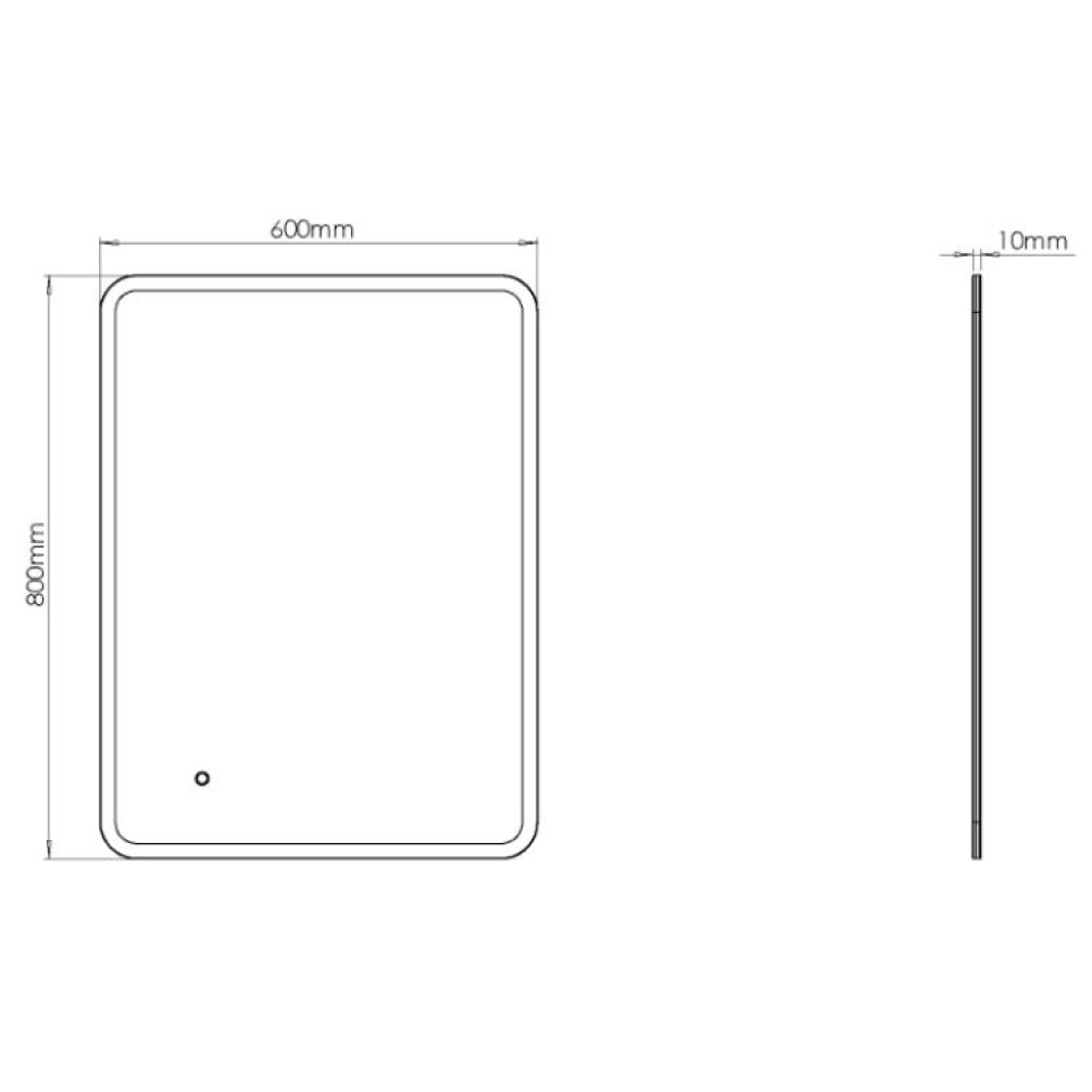 Product specifications for Sensio Libra Ultra Slim Colour Change LED Mirror SE30995P0