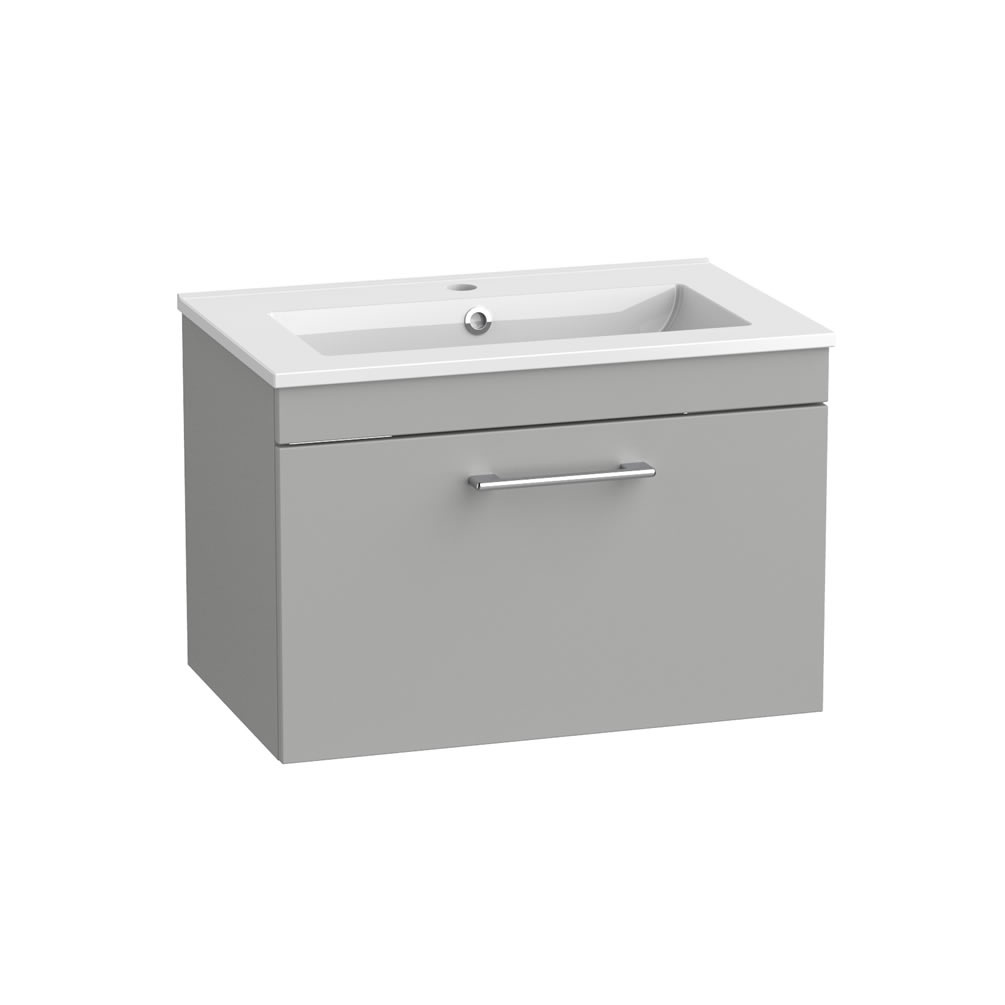 Tavistock Kew 600mm Matt Light Grey Wall Hung Vanity Unit & Basin