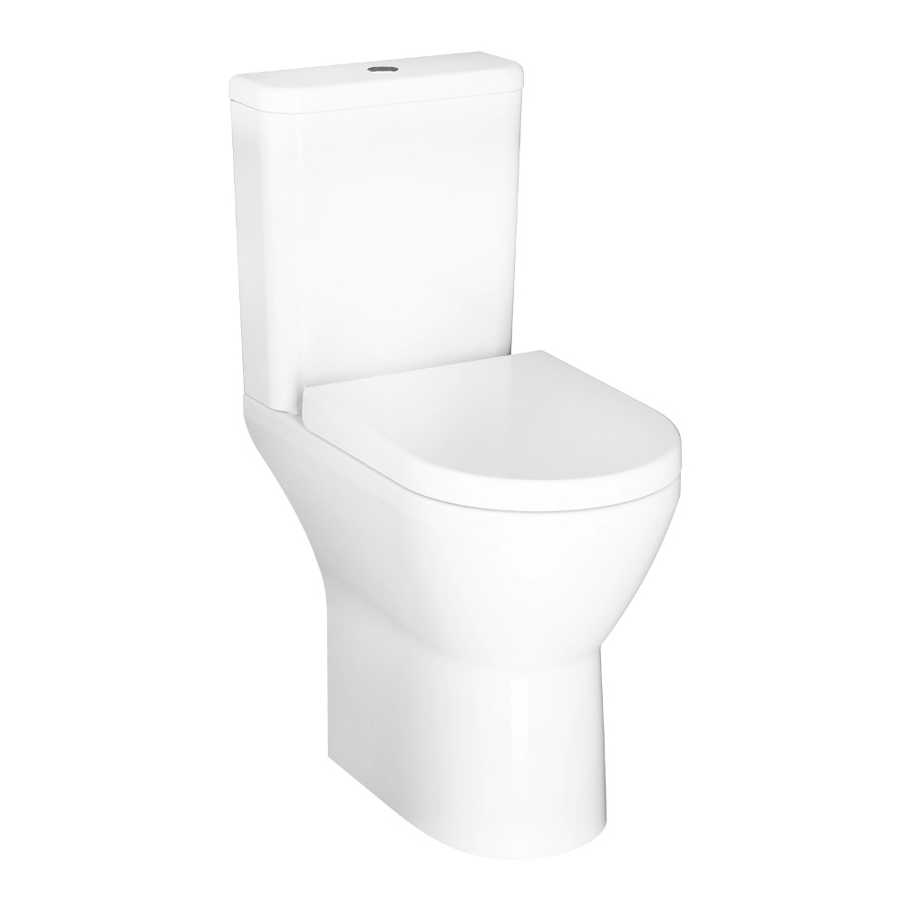 VitrA Integra D-Shape Comfort Height Close Coupled Toilet Cut Out
