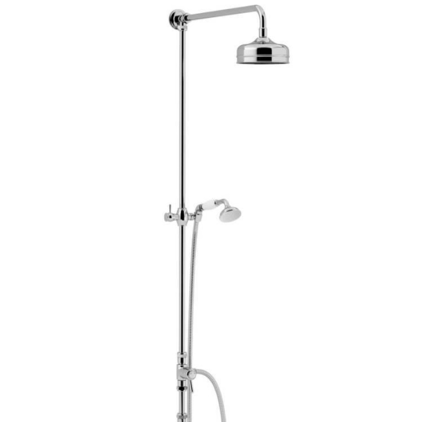 Heritage Fixed Chrome Shower Kit Sanctuary Bathrooms
