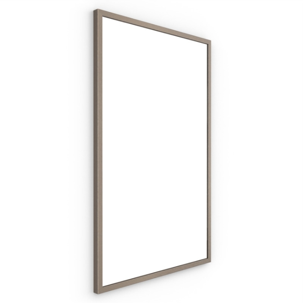 Product Cut image of Origins Living Docklands Brushed Bronze 500mm Rectangular Mirror on an angle