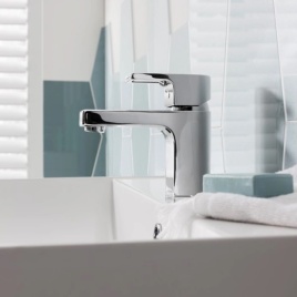 image of a crosswater planet tap in chrome for basin