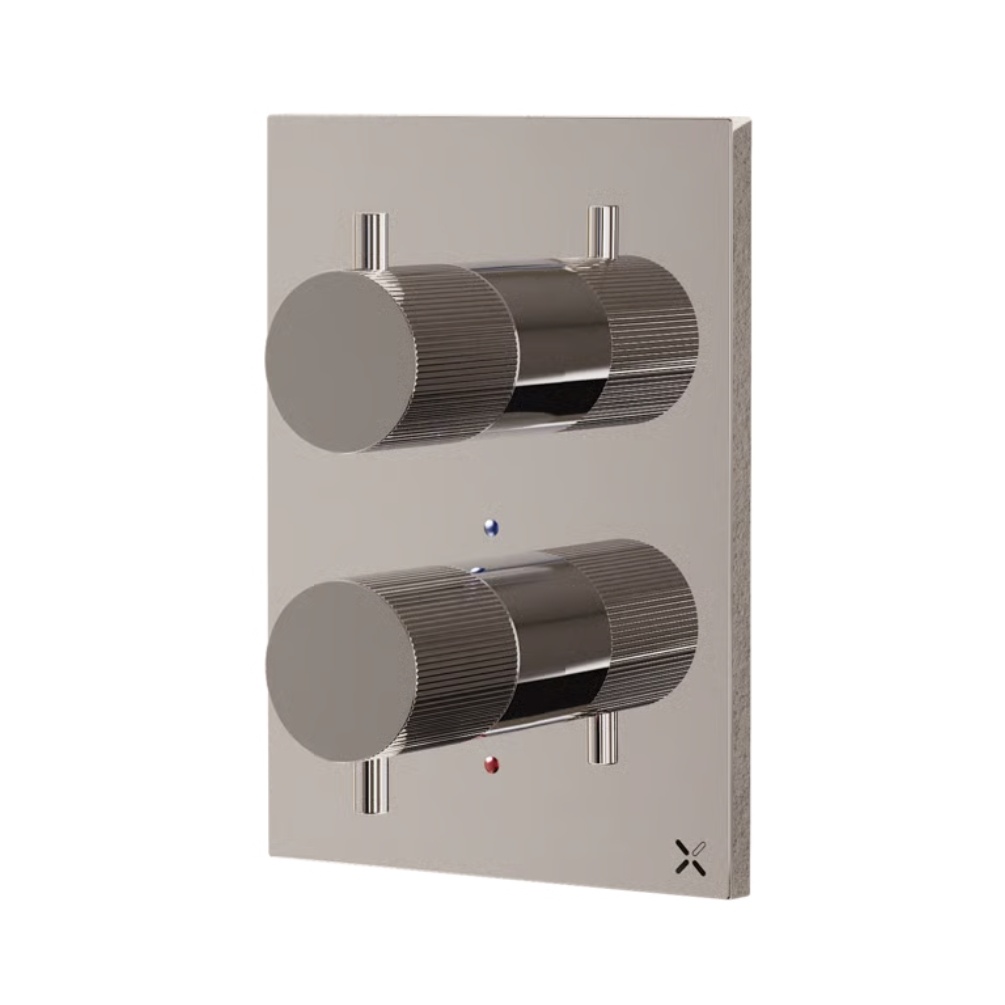 Crosswater Crossbox Chrome 3 Outlet Trimset Cut Out