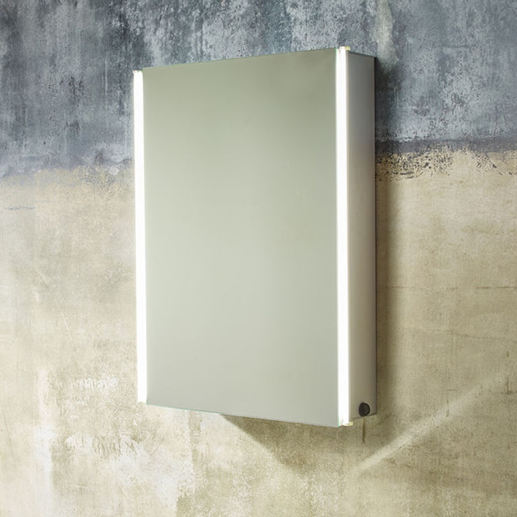 Photo of Tavistock Sleek Single Door Cabinet with LED Lighting - Lifestyle