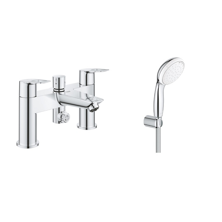 Grohe Bauloop Bath Mixer with Handset Sanctuary Bathrooms