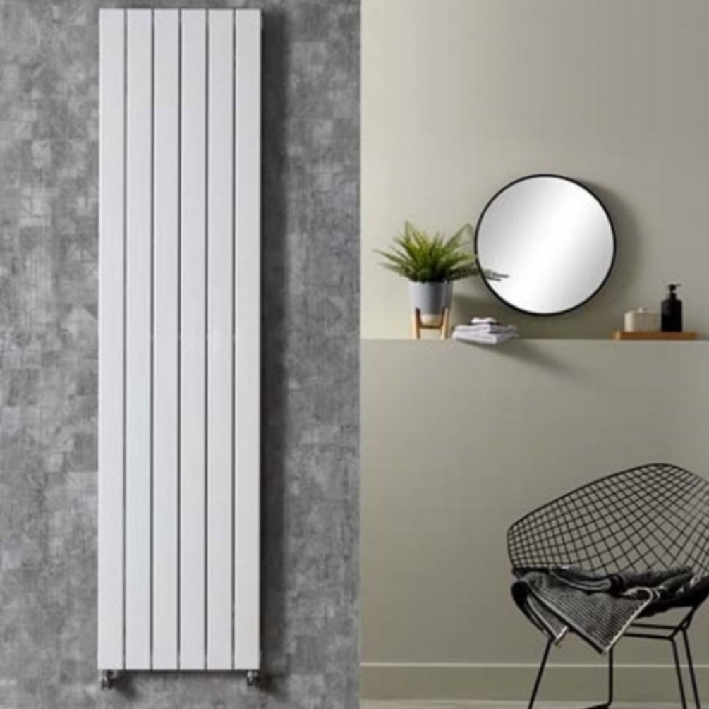 Velaro Supernova White 1800mm x 296mm Single Panel Vertical Radiator Lifestyle
