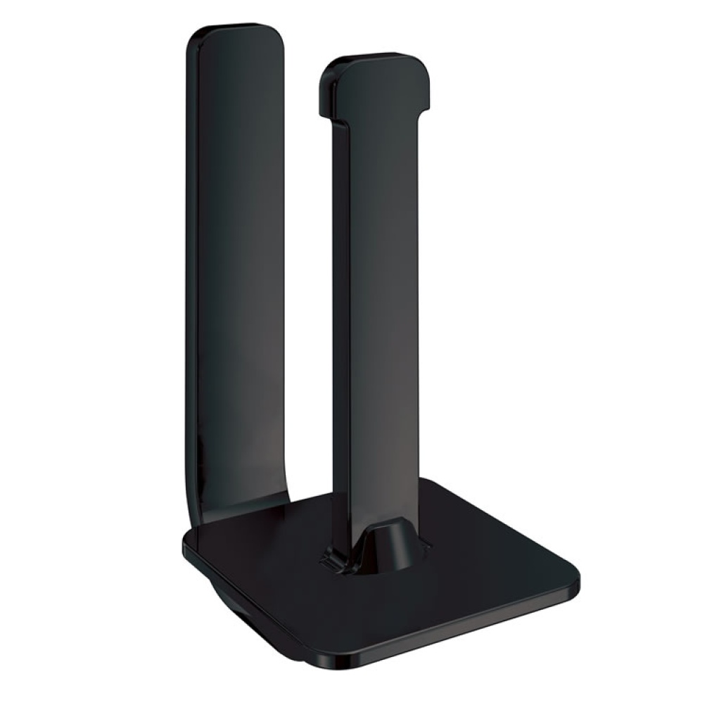 Cutout image of Origins Living Gedy Outline Spare Roll Holder Black.