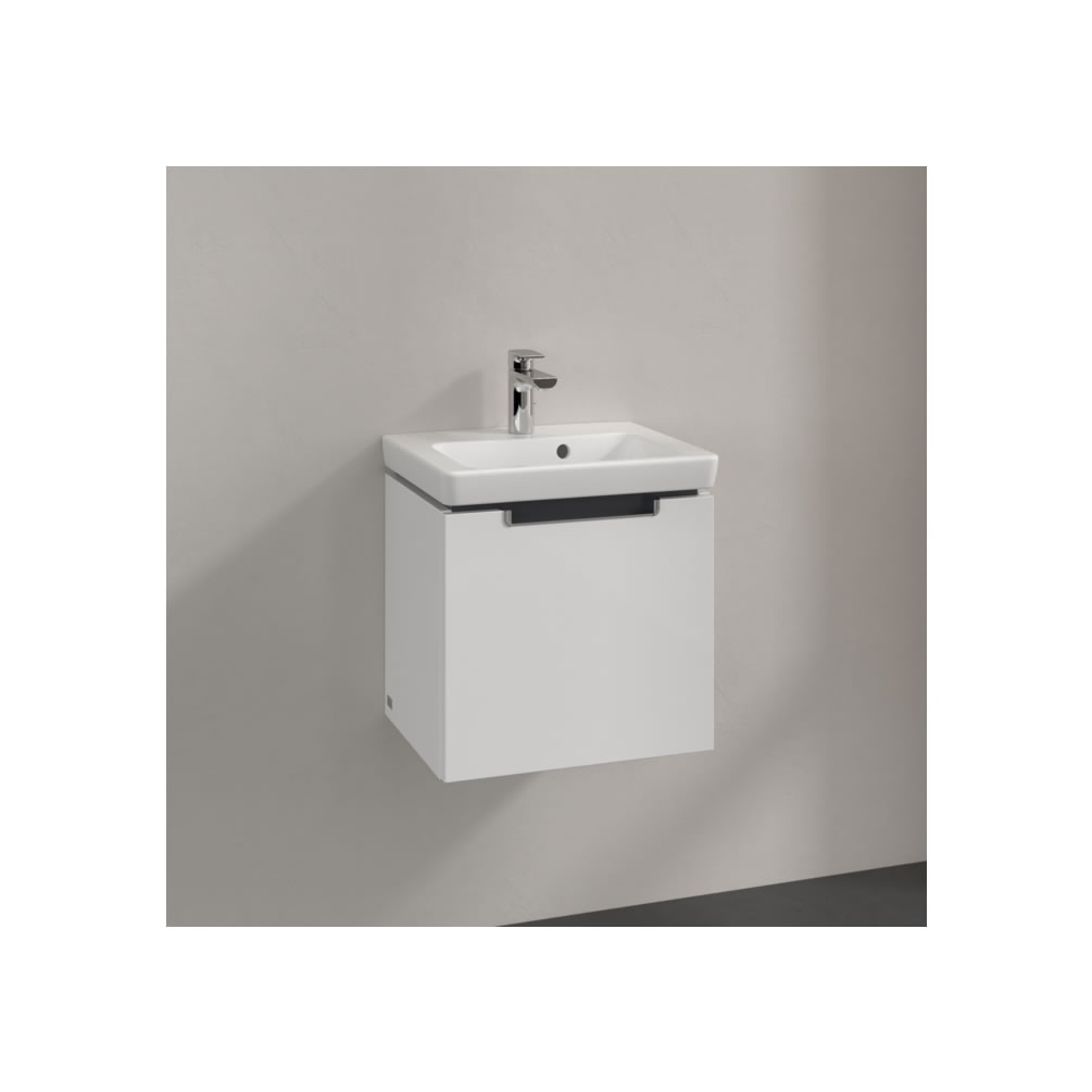 Lifestyle image of Villeroy & Boch Subway 2.0 Glossy White 450mm Wall-Hung Basin Vanity Unit