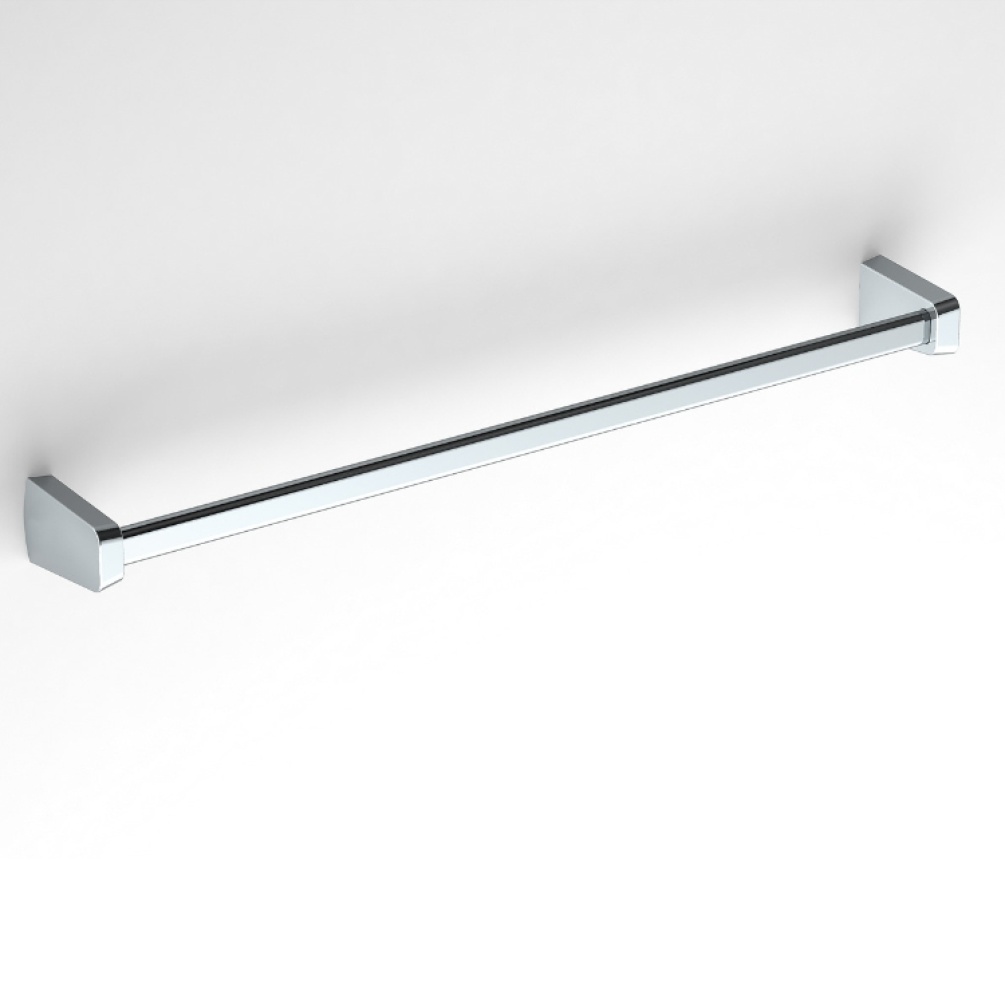 Close up product image of the Origins Living S6 Chrome 560mm Towel Rail