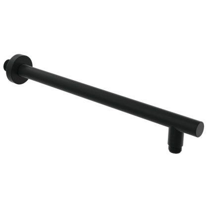 Shower Arm V Rack V&B Universal Matt Black Round Wall Shower Arm | Sanctuary Bathrooms