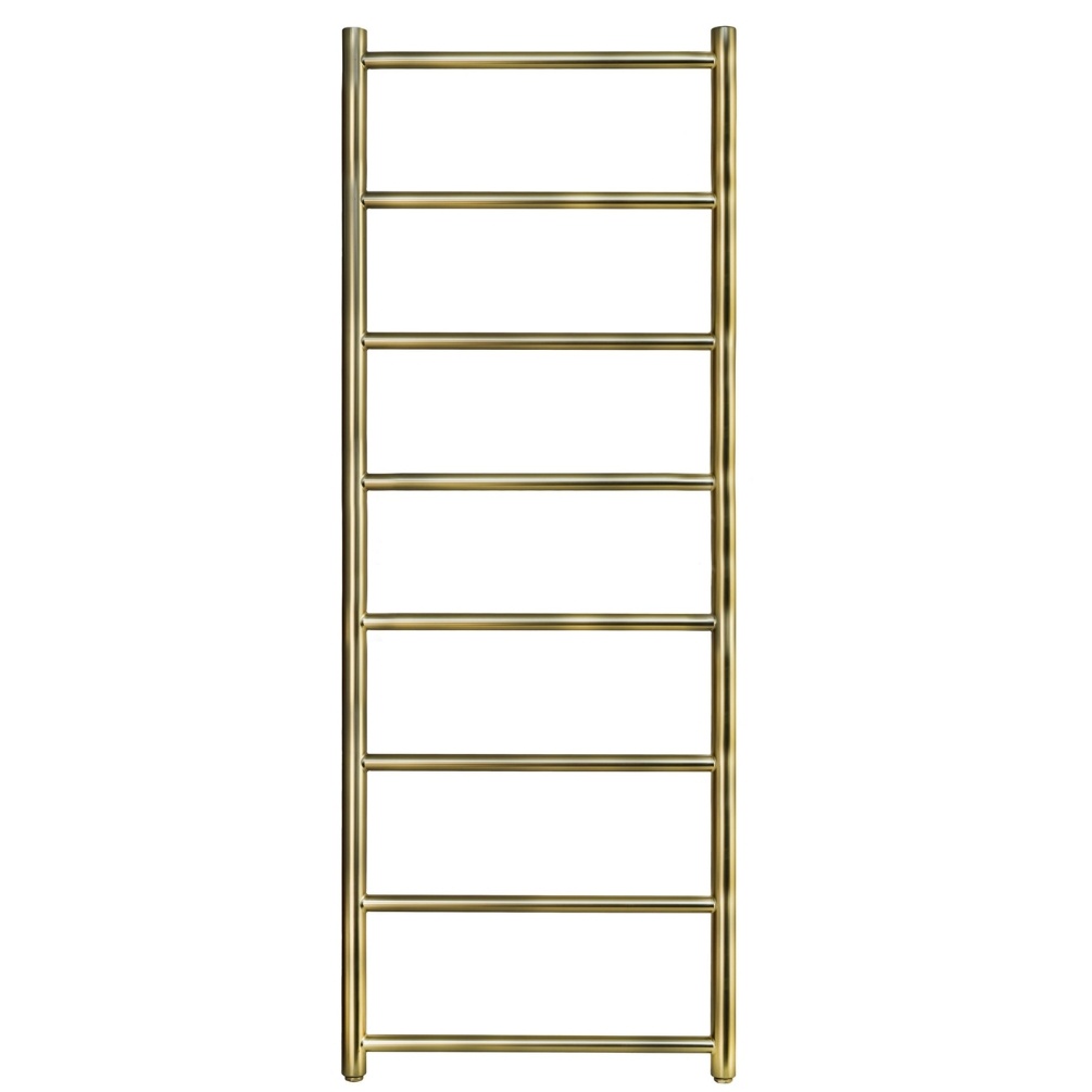 JTP Evo Brushed Brass 1200mm x 500mm Heated Towel Radiator Cut out