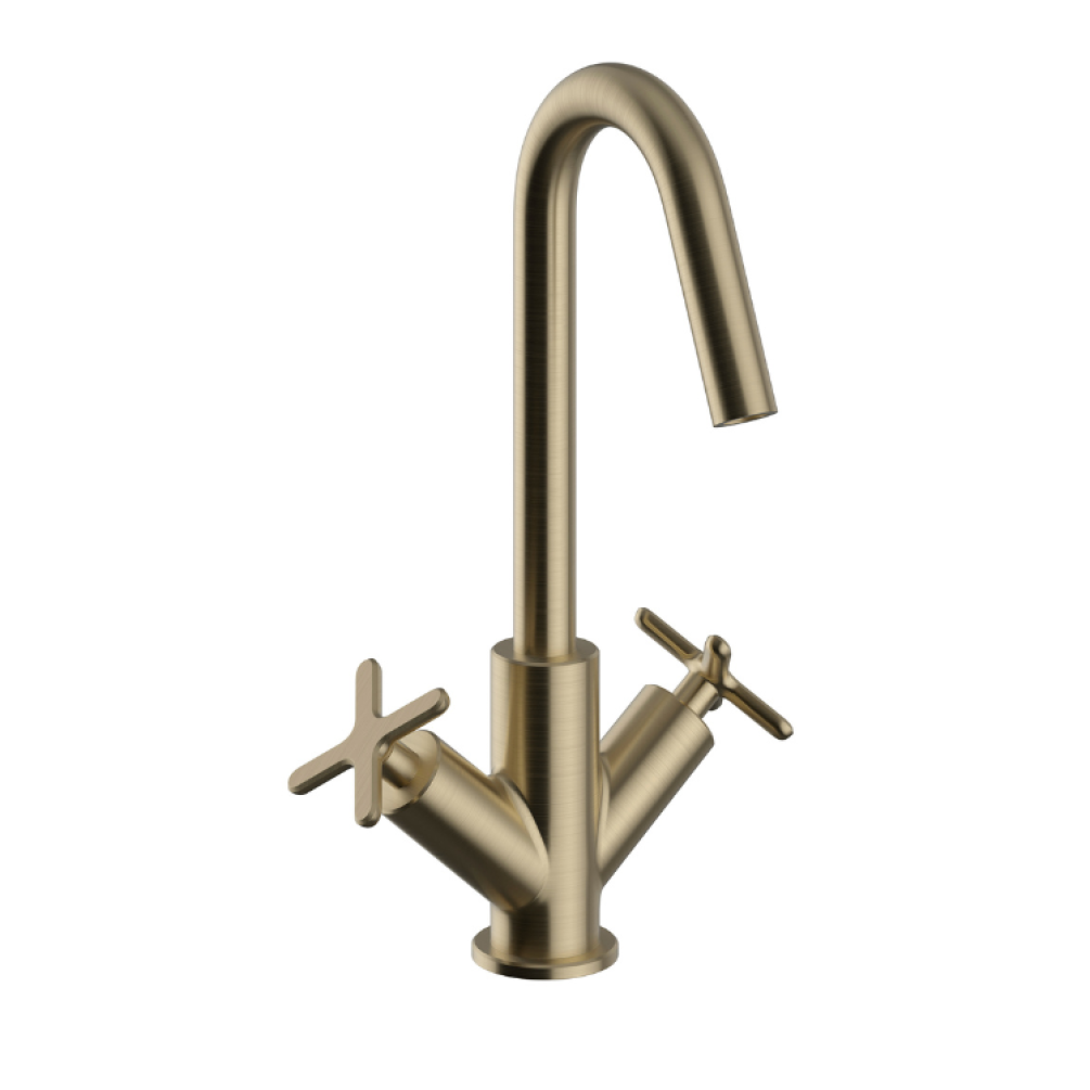 Heritage Salcombe Brushed Brass Basin Mixer