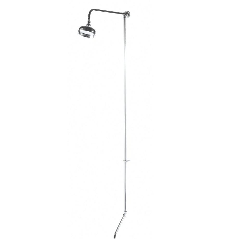 Product cut out photo image of Bayswater Rigid Riser Kit with 5" Apron Shower Head & Swivel for Bath Shower Mixer BAYS207