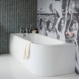 Cleargreen Viride 1700mm Offset Bath - Left Hand