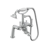 Tavistock Lansdown Chrome Deck Mounted 2 Tap Hole Bath Shower Mixer