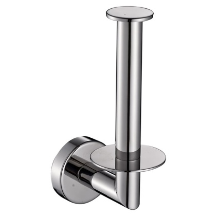 Cutout image of Origins Living Gedy G Pro Spare Toilet Roll Holder chrome.