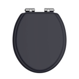 Heritage Midnight Blue Soft Close WC Seat With Chrome Hinges