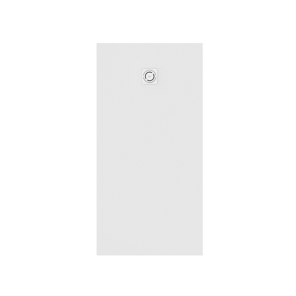 Cut out image of the Roca Terran-N Stonex 1000mm x 900mm White Shower Tray with Waste
