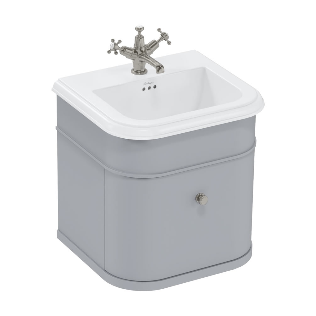 Burlington Chalfont 550mm Wall Hung Vanity Unit & Ceramic Basin
