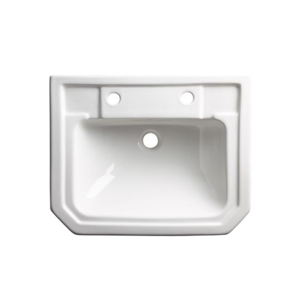 Product cut out image of the Tavistock Vitoria 550mm Semi-Countertop Basin 2 Tap Hole