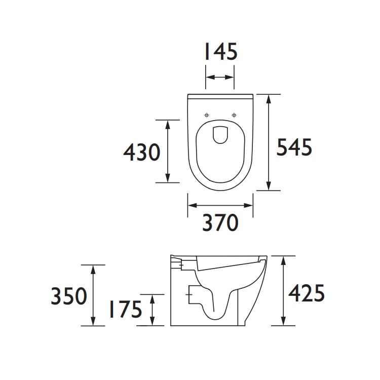 Heritage Stamford Back To Wall Toilet & Seat Sanctuary Bathrooms
