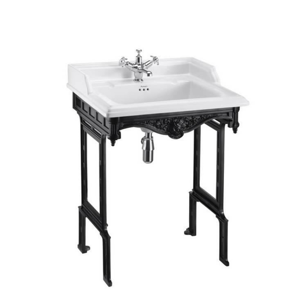 Burlington Classic Basin With Black Aluminium Wash Stand
