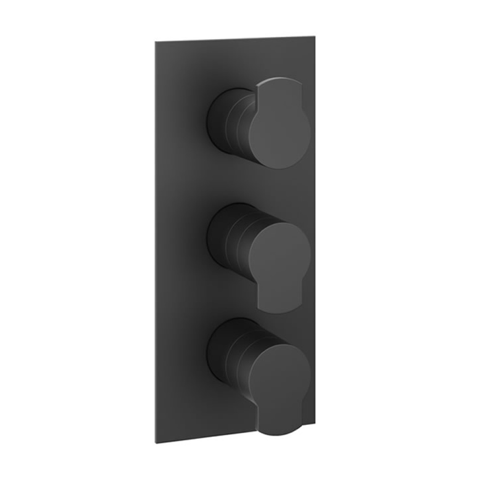 Photo of Crosswater Wisp Matt Black Shower Valve With 3 Way Diverter