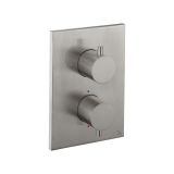 Photo of Crosswater MPRO Brushed Stainless Steel Crossbox 1000 Valve Cutout