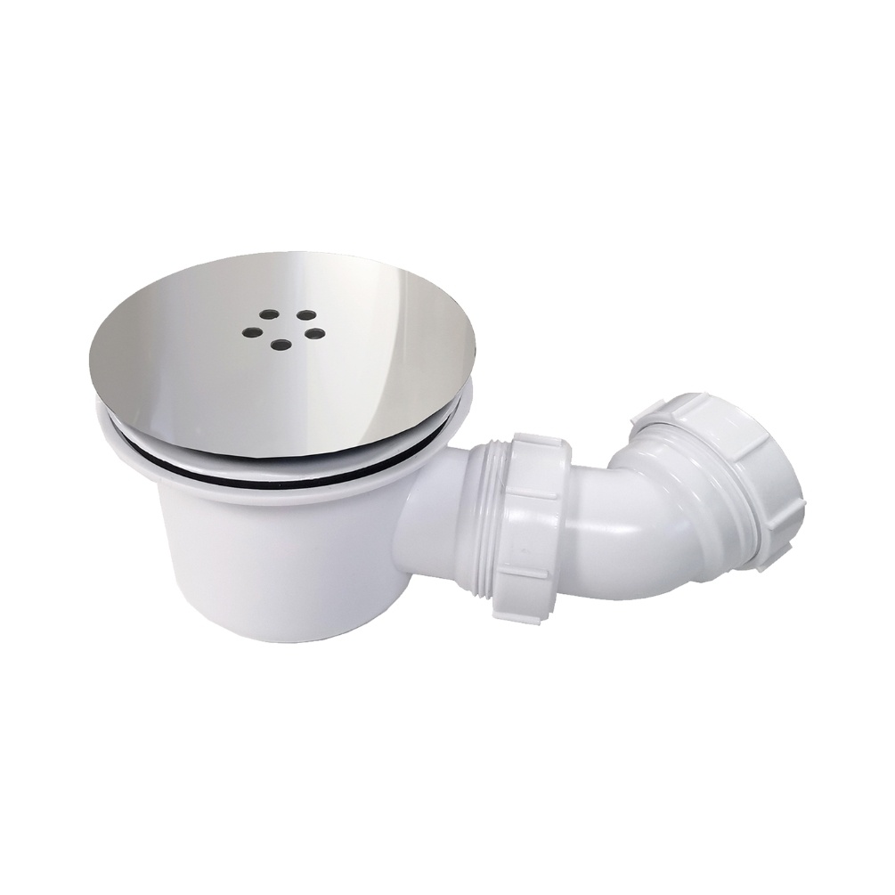 Product Cut out image of the Abacus Chrome Fast Flow 90mm Shower Trap