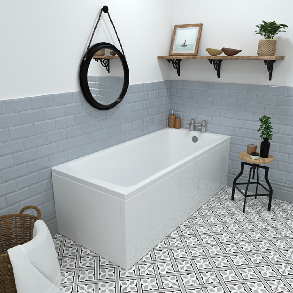 Eastbrook Beaufort Rockall 1800 x 800mm Single Ended Bath - Image 1