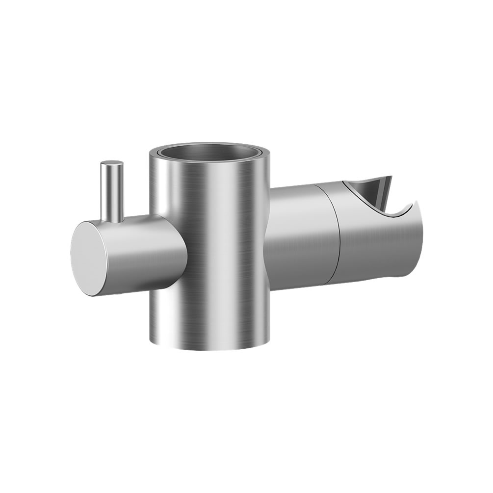 Cutout image of Crosswater Brushed Nickel Grab Bar Shower Handset Holder Attachment