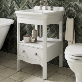 image of burlington guild bathroom furniture in varley white