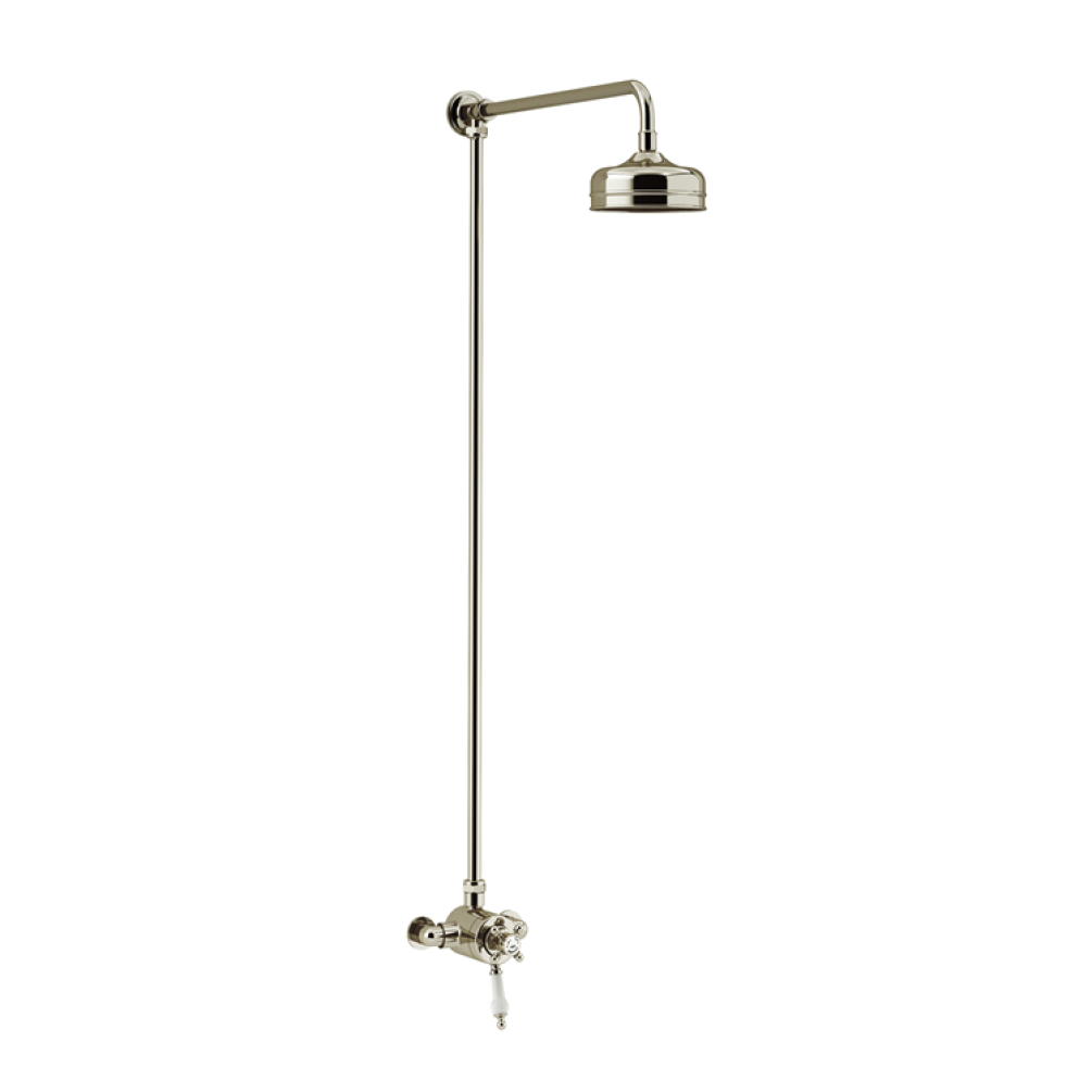 Photo of Heritage Hartlebury Vintage Gold Exposed Shower with Fixed Riser Kit