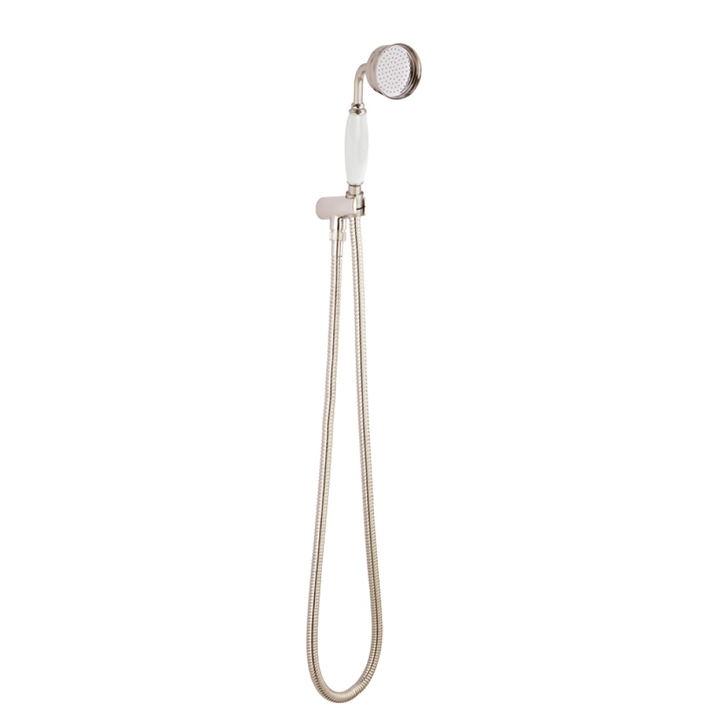 BC Designs Victrion Nickel Traditional Handheld Shower Kit Cut Out