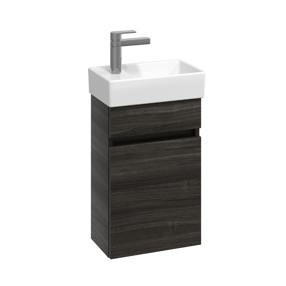 Product cut out image of the Abacus Concept Lava S1 Vanity Unit & Basin with a left-handed tap
