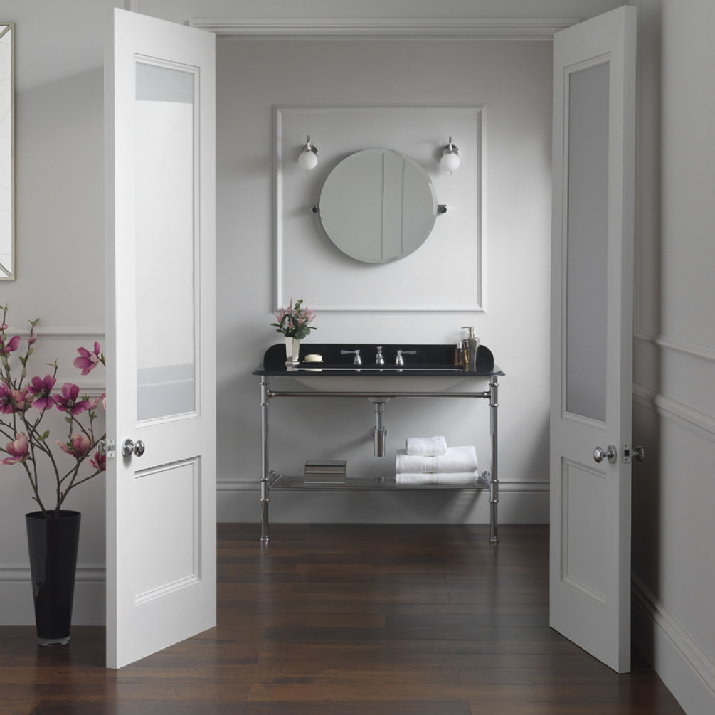 Photo of the Victoria + Albert Metallo 113 Quartz Washstand and Basin in Black