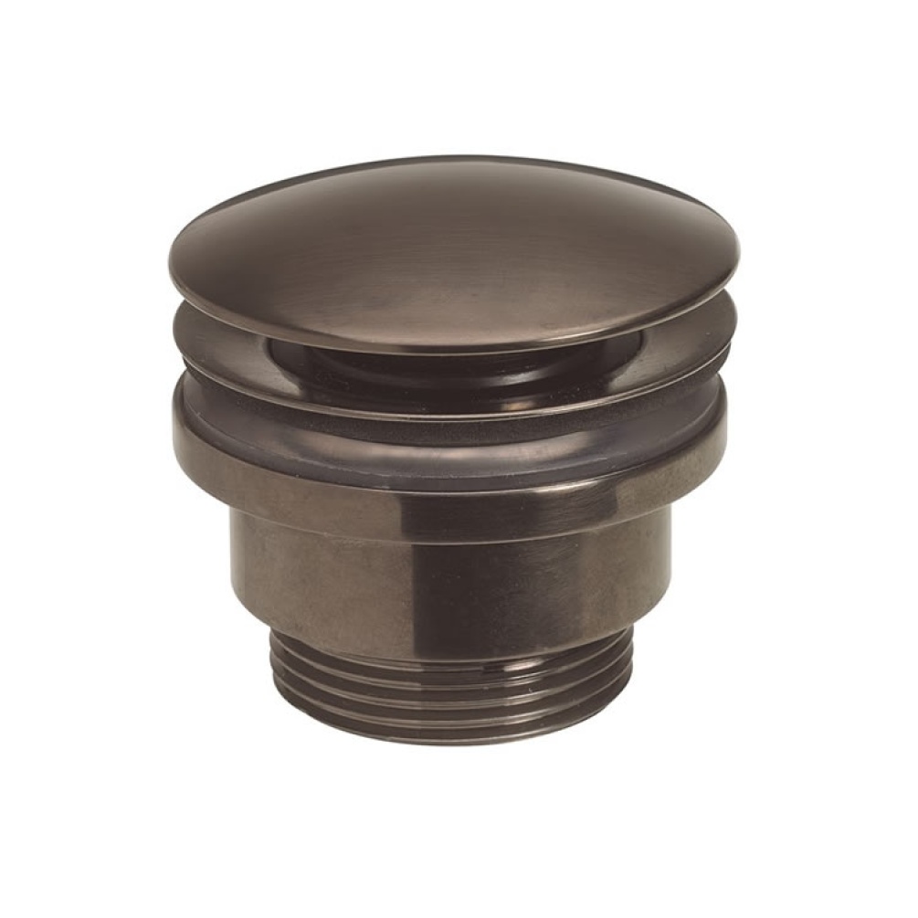 Photo Of Crosswater Union Brushed Black Chrome Click Clack Basin Waste