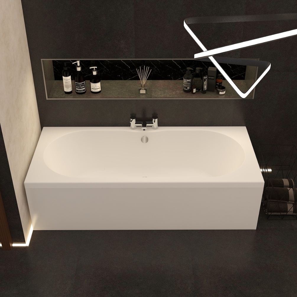 Imex Arco 1700mm x 750mm Premiercast Double Ended Bath Lifestyle