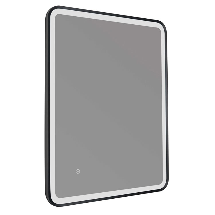 JTP Hix Matt Black LED Bathroom Mirror Sanctuary Bathrooms